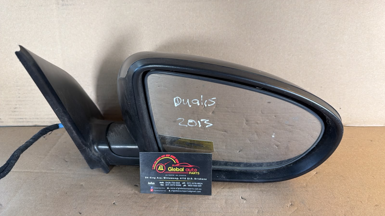 2013 Nissan Dualis R/H Mirror