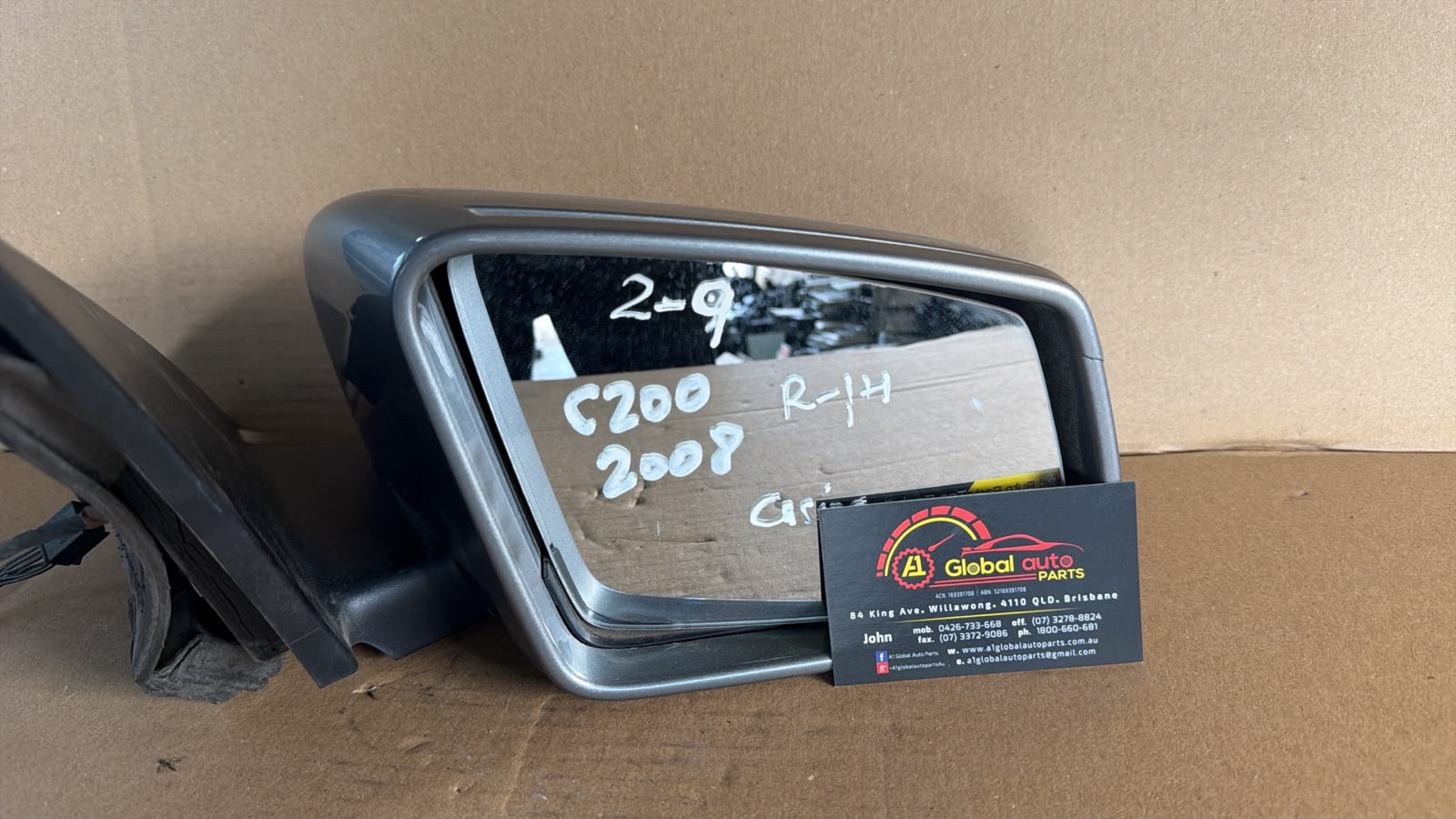 2008 Mercedes Benz C200 R/H Mirror
