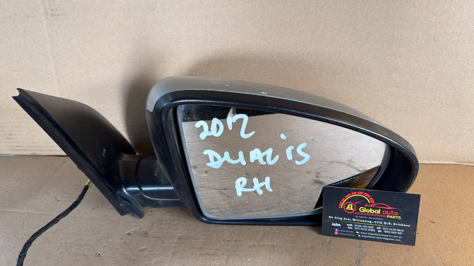 2012 Nissan Dualis R/H Mirror