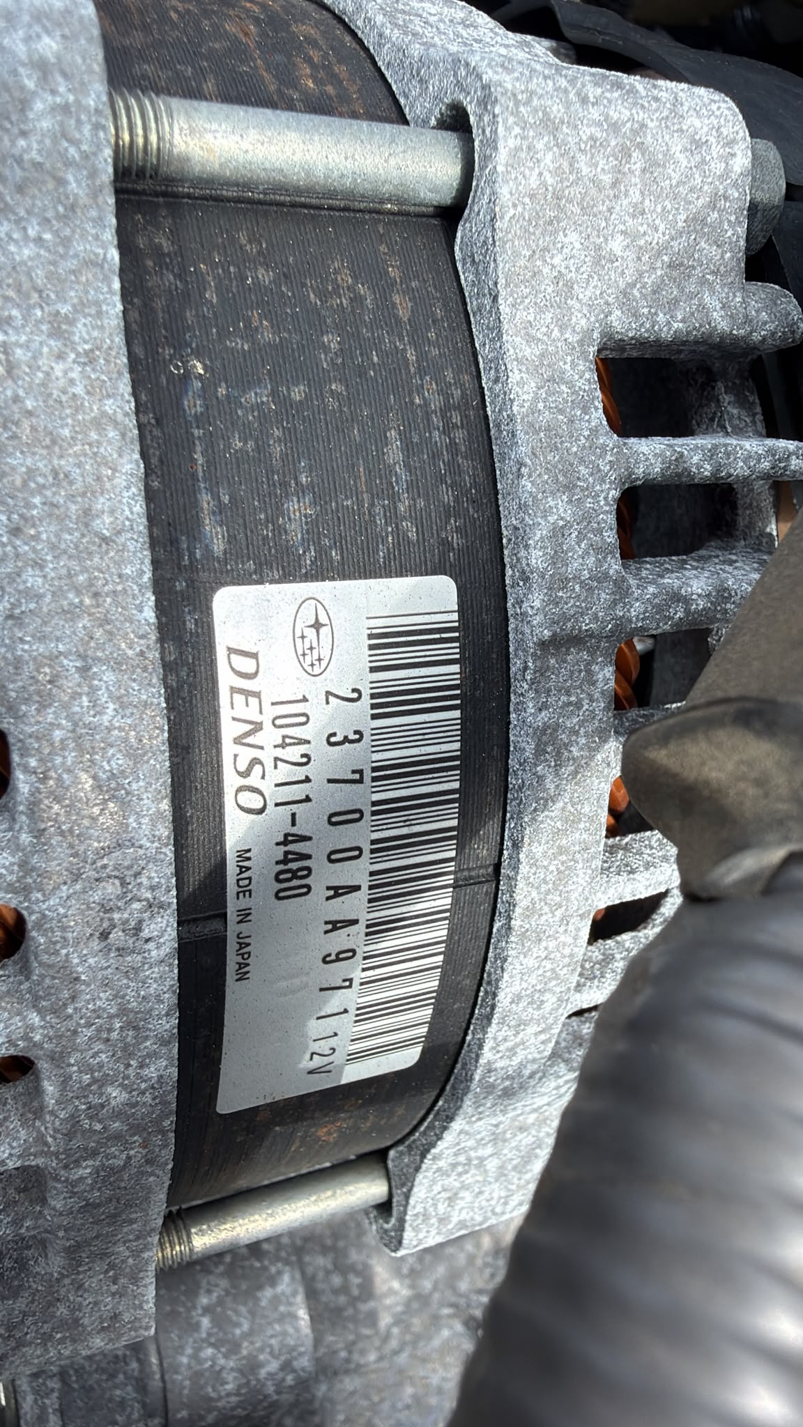 2020 Subaru XV ALTERNATOR